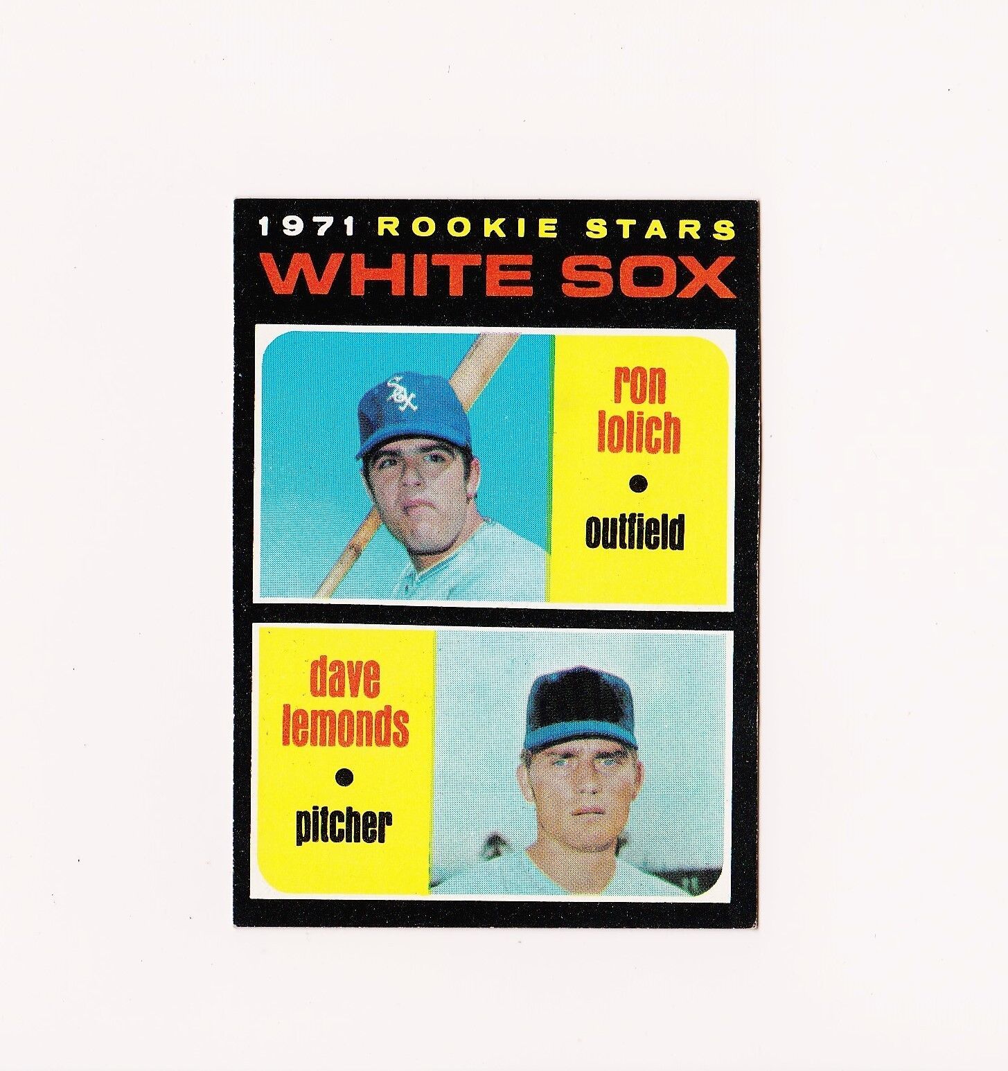Primary image for 1971 Topps White Sox Rookie Stars #458 EX Raw P1273