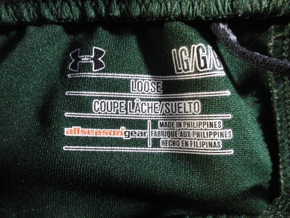 UNDER ARMOUR LOOSE GREEN ALL SEASON GEAR ATHLETIC GYM WORKOUT SWEATPANTS L Item image 2