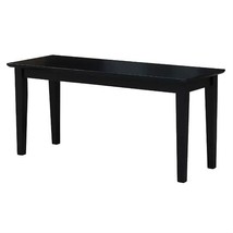 Solid Wood Entryway Accent Bench in Black Finish - £178.85 GBP