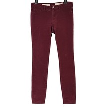 Anthropologie Pilcro &amp; the Letterpress Serif Fit Burgundy Corduroy Pants 28 - £8.50 GBP