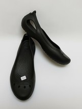 Crocs Shoes Flats Black Ballet Slip On Cut Out Womens Size 8 - £29.57 GBP