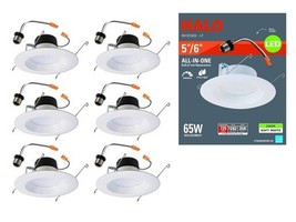 Halo LT560WH6930R-6PK-CA 5/6&quot; W LED Retrofit Baffle Kit, Matte Soft White 6-PACK - £44.34 GBP