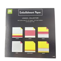 Making Memories Scrapbook Embellishment Paper League Collection 48 6&quot;x6&quot;... - $519.65 MXN