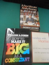 3 Great Books- Few Minutes with Andy Rooney-Tuesdays with Morrie-Consultant - £11.35 GBP