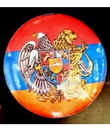 Armenian State Coat of Arms  and Tricolor Flag  Refrigerator Magnet - $281.08 MXN