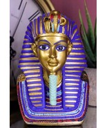 Ebros Golden Cobra and Vulture Mask of Pharaoh King TUT Bust Statue 4.75... - $23.99