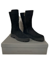 AQUATALIA SARINA SUEDE SIDE ZIP BOOTS BLACK SIZE 11 M - $236.00