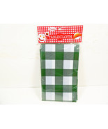 Plaid Checkered Picnic Tablecloth 70&quot; x 50&quot; Red or Green Tablecloths Reu... - £5.46 GBP