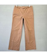 Harry Levine Brown Pants Stretch Straight Flat Front Preppy Chino Womens... - $11.70