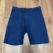 Crewcuts Boys Solid Navy Blue Chino Shorts Adjustable Waist Size 12 Large - £20.51 GBP