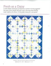 Quilt Kit - Fresh as a Daisy 32.375" x 38.75" Floral Quilting Kit M411.05 - $39.97