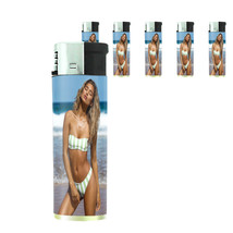 Hawaiian Pin Up Girls D6 Lighters Set of 5 Electronic Refillable Butane  - £12.59 GBP