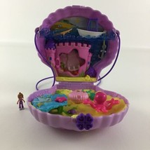 Polly Pocket Tiny Power Seashell Purse Playset Purple Compact Toy 2019 Mattel - $17.77