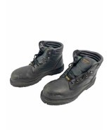 Big Mac Steel Toe Boots Mens Size 11EW Black Leather Waterproof High Top - £27.67 GBP