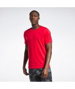 Reebok Tech Tee Shirt Vector Red Size Large Moisture Wicking Mens Crewneck - €17,18 EUR