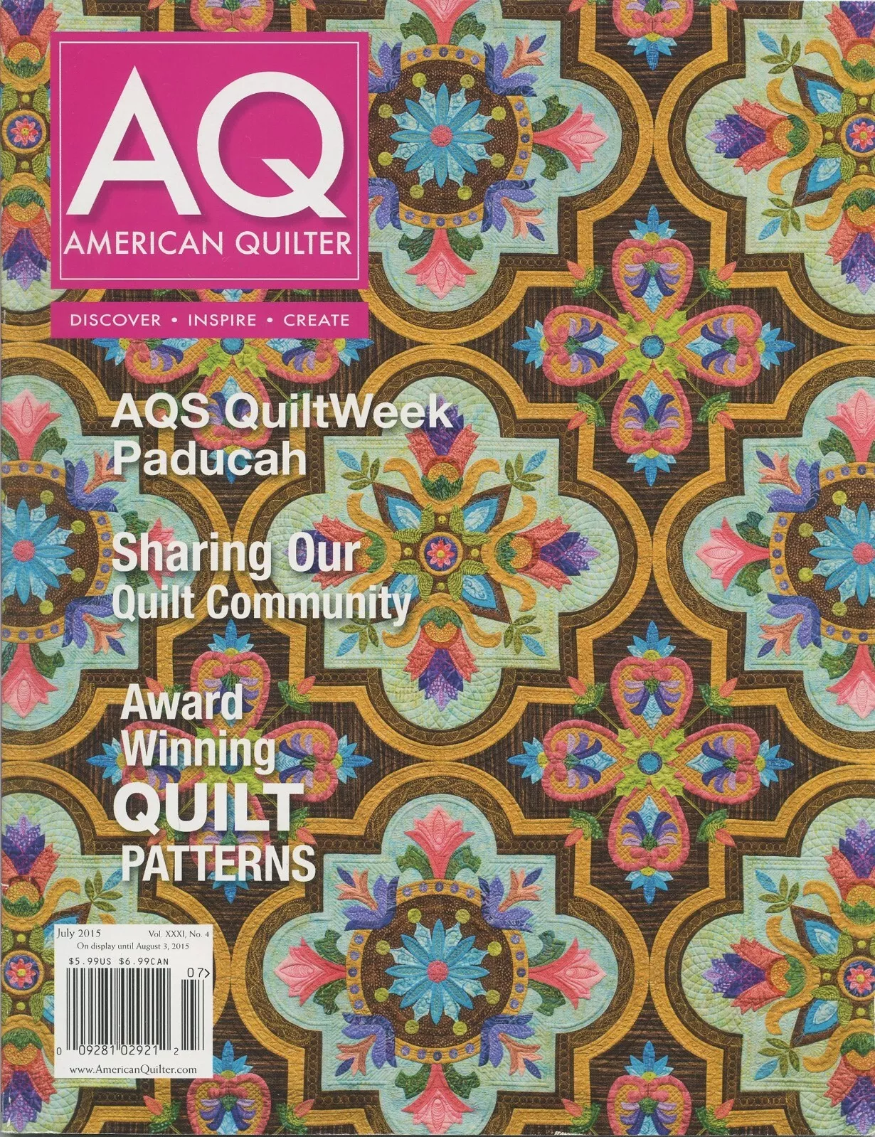 American Quilter, July 2015 - £5.40 GBP