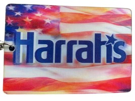 Harrah&#39;s With Flag Double Sided 3D Key Chain - £5.25 GBP