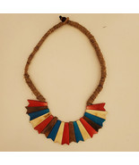 Tribal Design Yak Bone Necklace - Made in Nepal - $11.99
