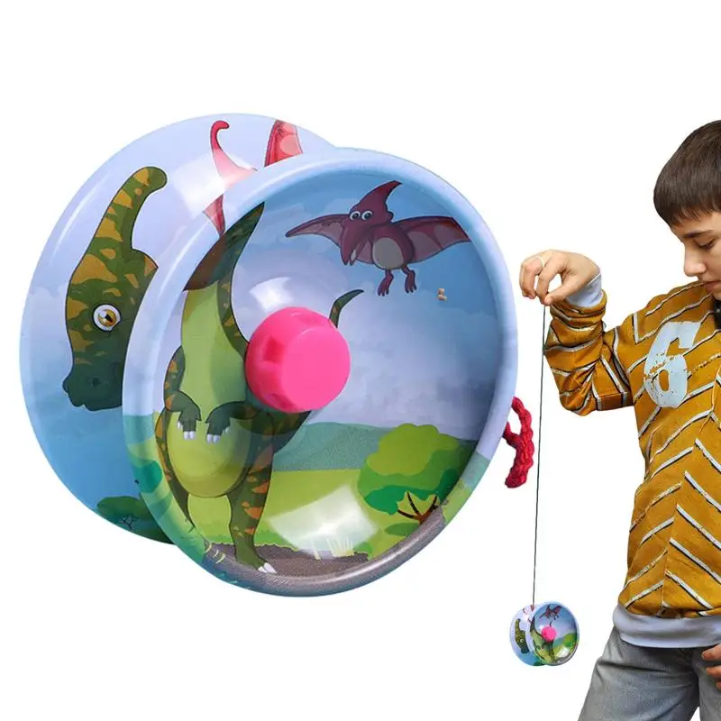 Trick Yoyo Cartoon Dinosaur Yoyo Responsive With Ball Bearing Alloy Aluminum - £8.52 GBP