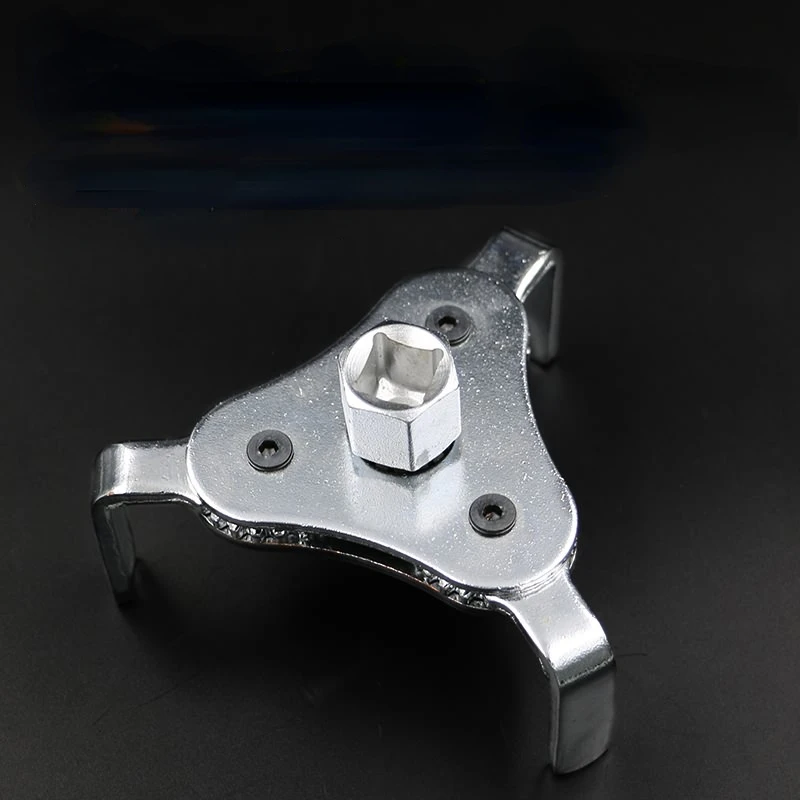 Adjustable 3 Jaw Oil Filter Wrench Tool - Ideal for Motorcycles, Cars, and Tru - £17.72 GBP