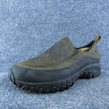 Merrell Dark Earth Men Slip-On Shoes Brown Leather Slip On Size 10.5 Medium - £39.75 GBP