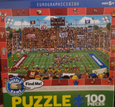 Football Spot and Find - 100 Pieces Jigsaw Eurographics Puzzle New! - $18.69
