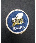Vintage Seabees Patch WW2 USN Navy Original 2.75&quot; Cut Edge - $16.83