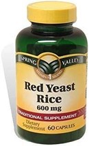 Spring Valley - Red Yeast Rice 600 mg, 60 Capsules - £25.47 GBP