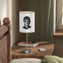 Stylish Lamp Stand: Steel Base, High-Resolution Printed Shade, 10 Trim Colors - $78.28