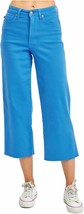 Judy Blue high rise control top wide leg crop jeans Sky Blue - $52.00