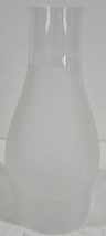 Vtg 8 5/8&quot; Frosted Glass Hurricane Chimney Shade Oil/Kerosene Candle Lan... - $353.08 MXN