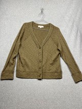 Vince Camuto Womens Sweater Button Up Cardigan Size L Boho Minimalist Simple - £22.35 GBP
