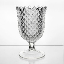 EAPG Sawtooth Spooner,  Antique Glass c.1870&#39;s Gillinder, Diamond Hobnai... - $20.00
