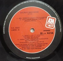 STYX Kilroy was Here LP from PERU Rock - $20.00
