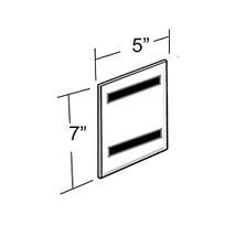 10 - Frames Azar Displays 129927 5 x 7 Vertical U-Frame with Magnetic St... - £34.61 GBP