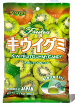 Japanese Kasugai Fruit KIWI Gummy 3.77oz - Pack of One (1) - $1.97