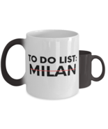 Coffee Color Changing Mug 11oz Inspiring Vacations To Do List Milan City  - $14.95