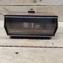 VTG MCM RETRO Rotating Flip Alarm Clock GE 8141-4 General Electric Clock... - $19.75
