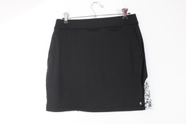 NWT Izod 4 Black Floral UPF15 Wicking Stretch Golf Athletic Skort Skirt - £22.31 GBP