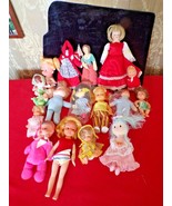 .LOT of 17 Vintage small dolls - £31.01 GBP