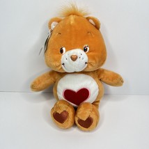 Care Bears Tenderheart Stuffed Animal Vintage 2002 Orange Bear Plush Toy 12&quot; - £14.72 GBP