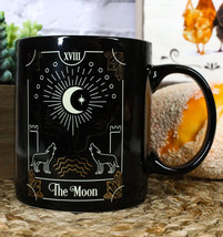Wicca Fortune Teller Psychic Tarot Cards The Moon Ceramic Tea Coffee Mug Cup - £15.25 GBP