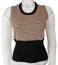 Vintage Elaine Post Sweater Vest Womens M 70s Acrylic Geometric Waistcoa... - £66.79 GBP