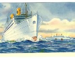 Kungsholm &amp; Gripsholm Postcard Swedish American Line. - £9.34 GBP