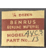 Pack of 3 NOS NEW Genuine Benrus Watch Cal. AY-CS Hour Wheel - Part# 13 - $17.81