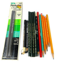 LOT of 15 Vintage Drawing Pencils Pedigree Charcol Empire Thin Red Alaska Venus - $14.80