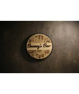 Personalised Wooden Bar Sign - Custom Round Man Cave Decor - Beer Lover ... - $53.95