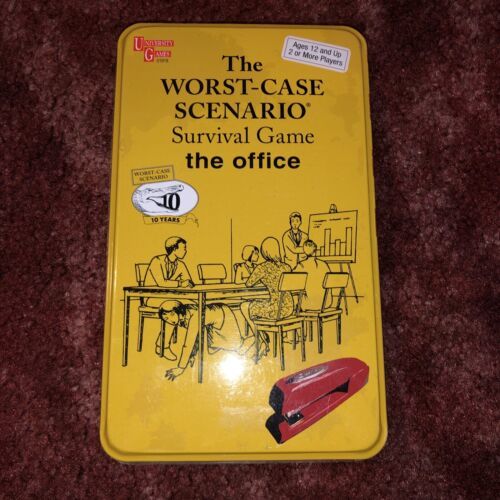 NEW The Worst Case Scenario Survival Card Game Tin Case The Office Edition - £14.18 GBP