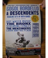 Gogol Bordello &amp; Descendents Poster The Concert Riot Fest Brooklyn 2012 - £135.35 GBP