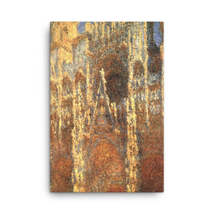Claude Monet Rouen Cathedral, the Portal, Grey Weather, 1892 Canvas Print - $99.00+